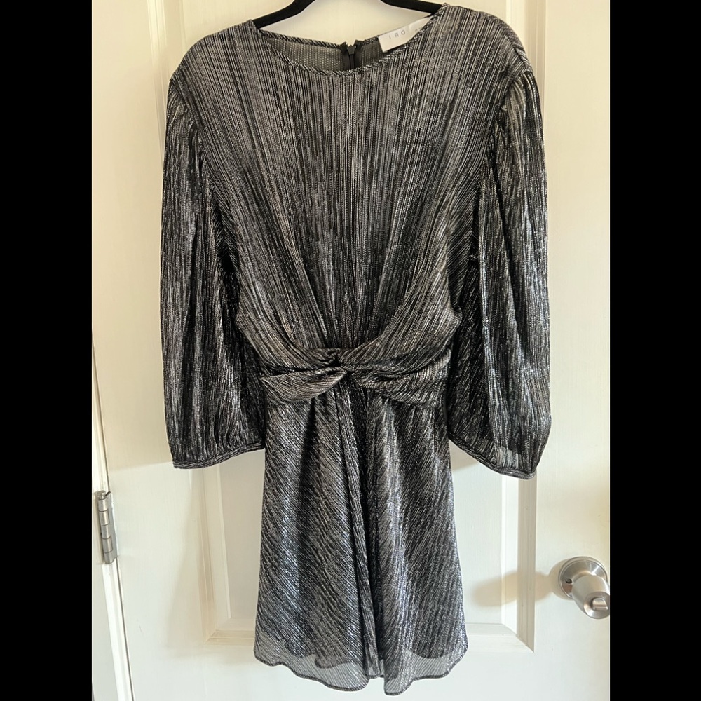 IRO Bateau Neckline Mini Dress